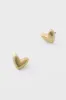 Gold Heart Studs sold by Tuckernuck