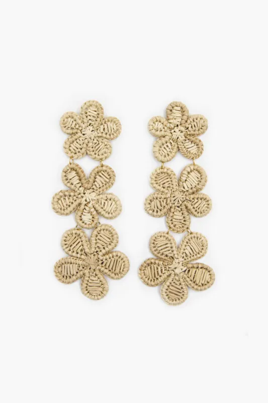 Natural Rattan Earrings sold by Tuckernuck