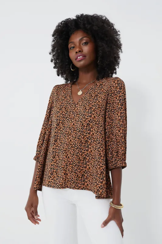 Leopard Hollis Top sold by Tuckernuck
