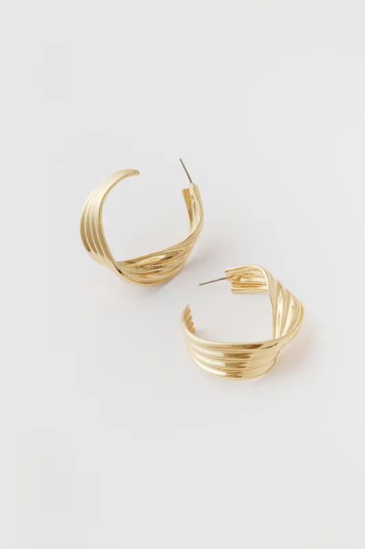 Gold Rossdale Hoop made by Tuckernuck