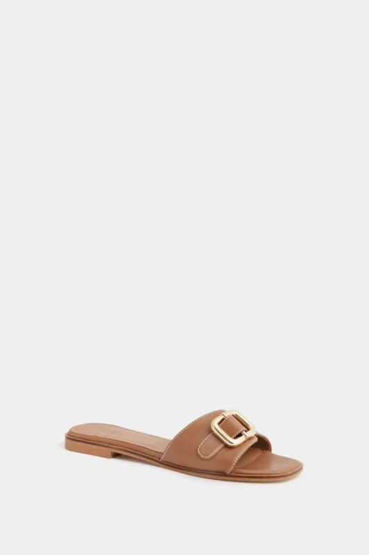 Cognac Mimi Sandals sold by Tuckernuck
