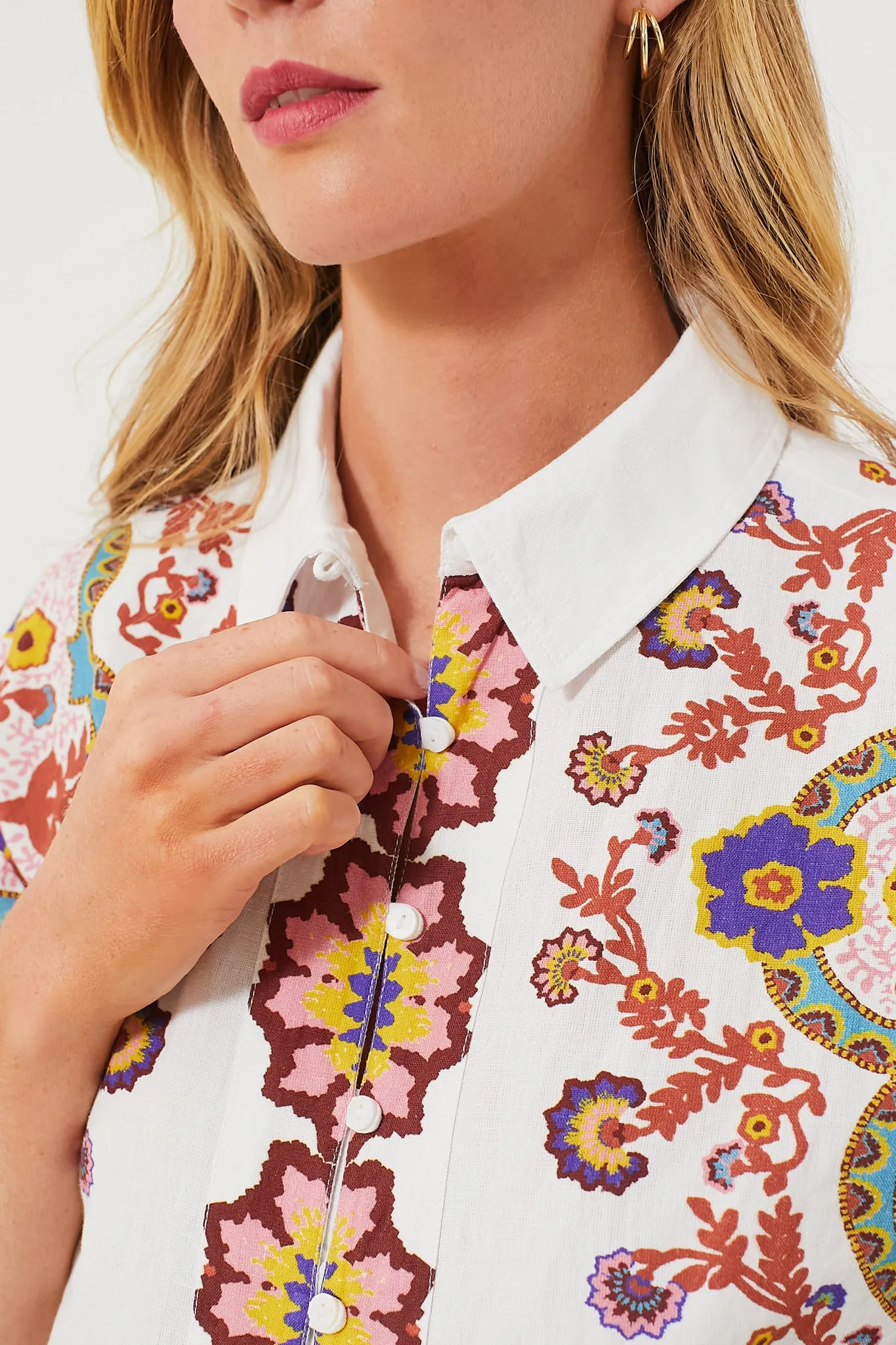 Lagos Print Jeni Blouse sold by Tuckernuck product image thumbnail 5