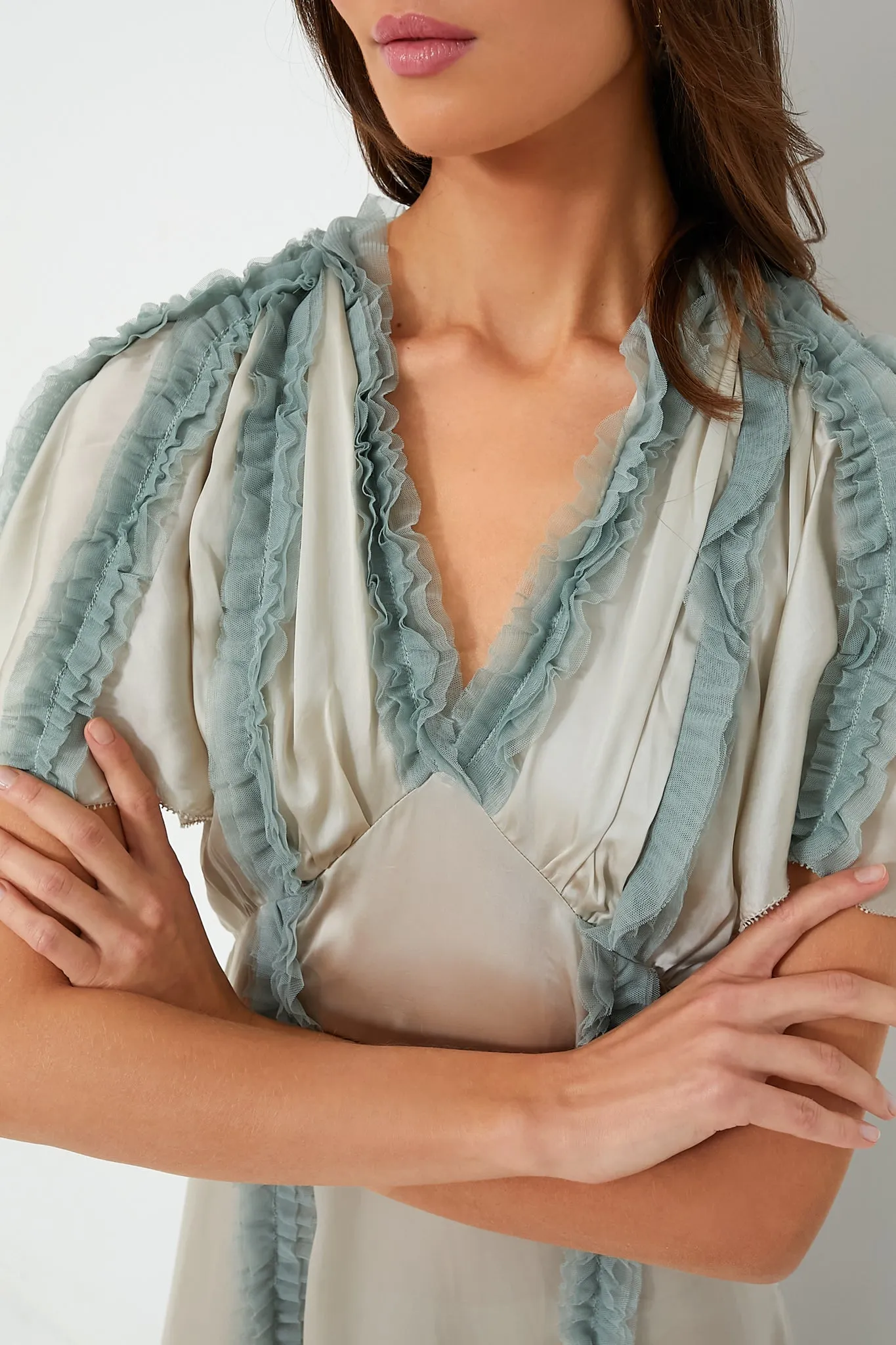 Silver with Icy Blue The Dancehall Dress sold by Tuckernuck product image thumbnail 5