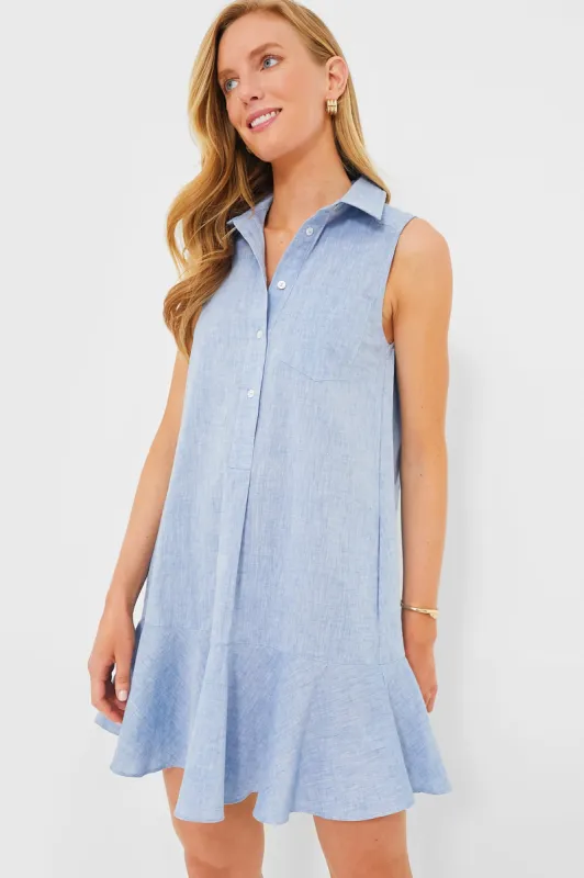 Chambray Sleeveless Callahan Shirt Dress sold by Tuckernuck