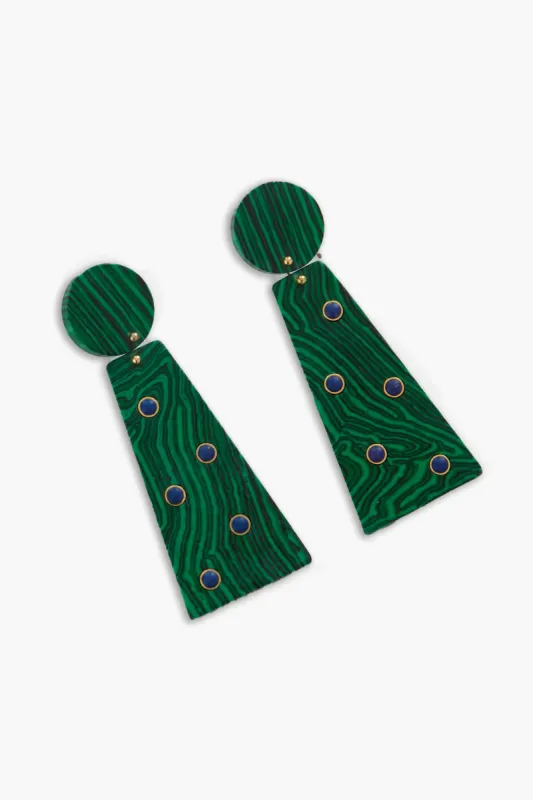 Green Malachite Bowie Earrings sold by Tuckernuck