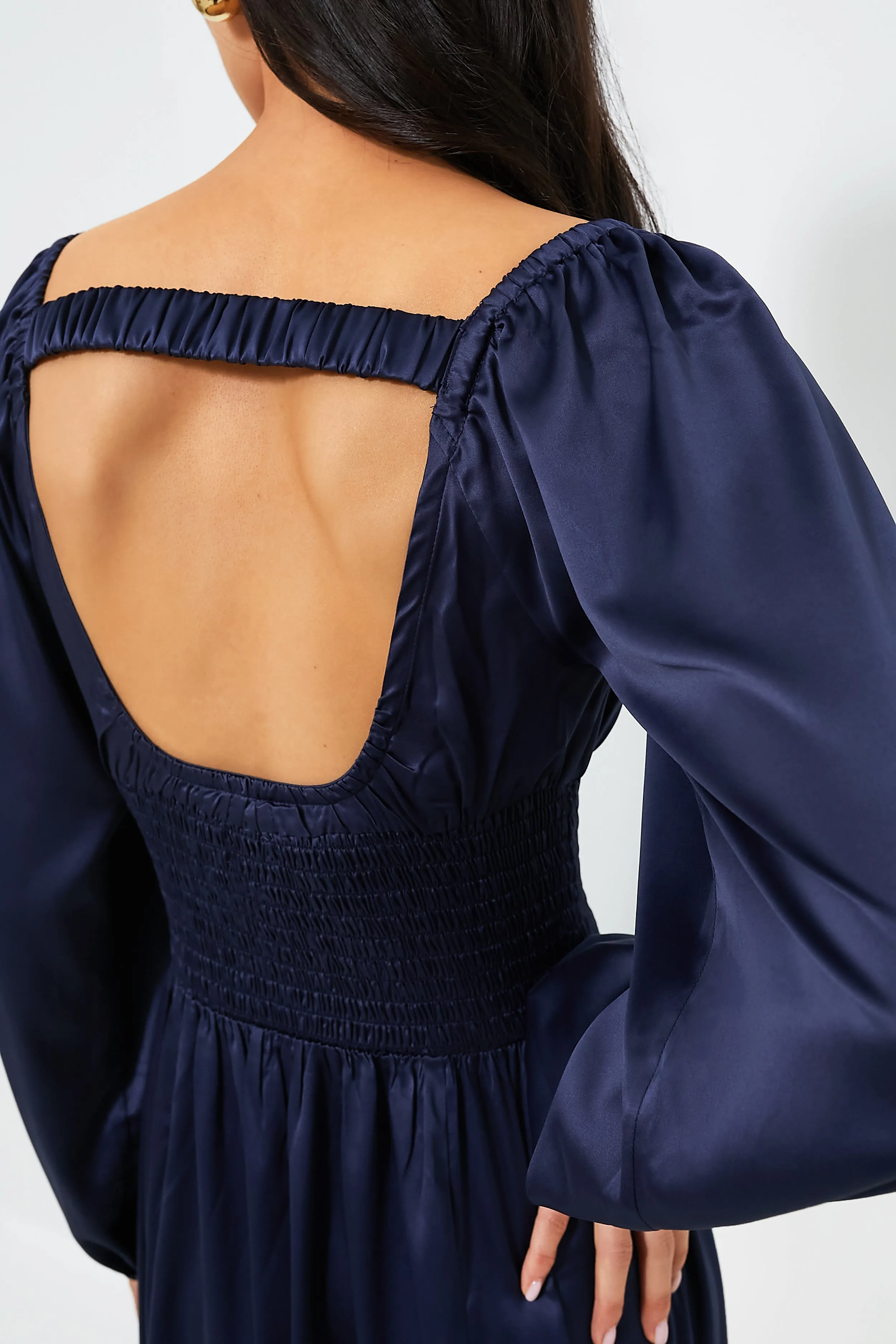 Navy Nala Midi Dress sold by Tuckernuck product image thumbnail 5