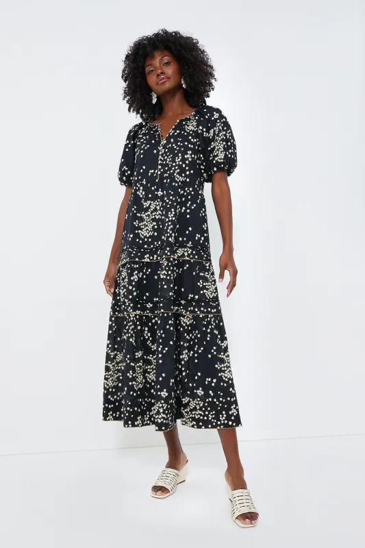 Black Tossed Floral Mimi Maxi Dress sold by Tuckernuck