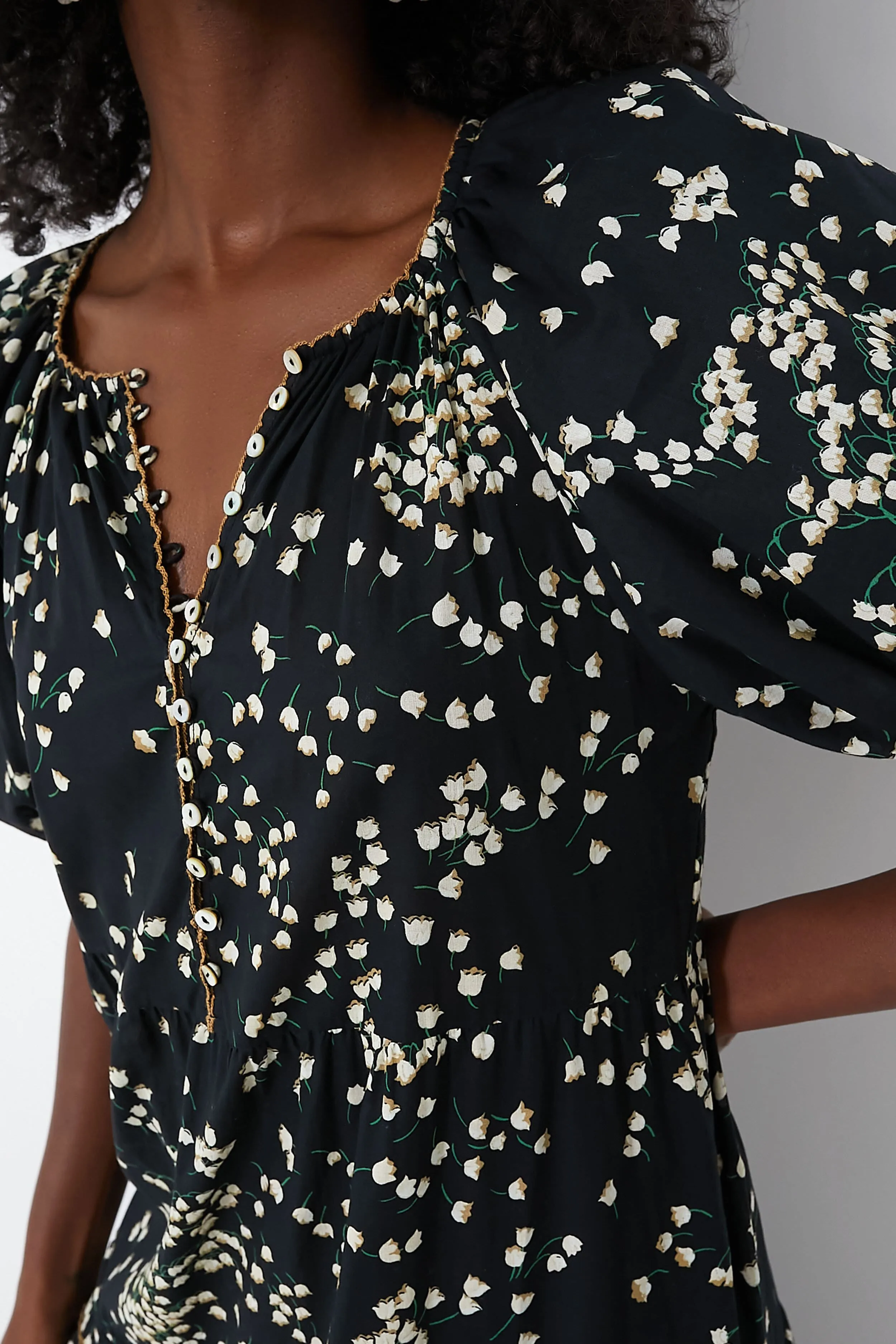 Black Tossed Floral Mimi Maxi Dress sold by Tuckernuck product image thumbnail 5