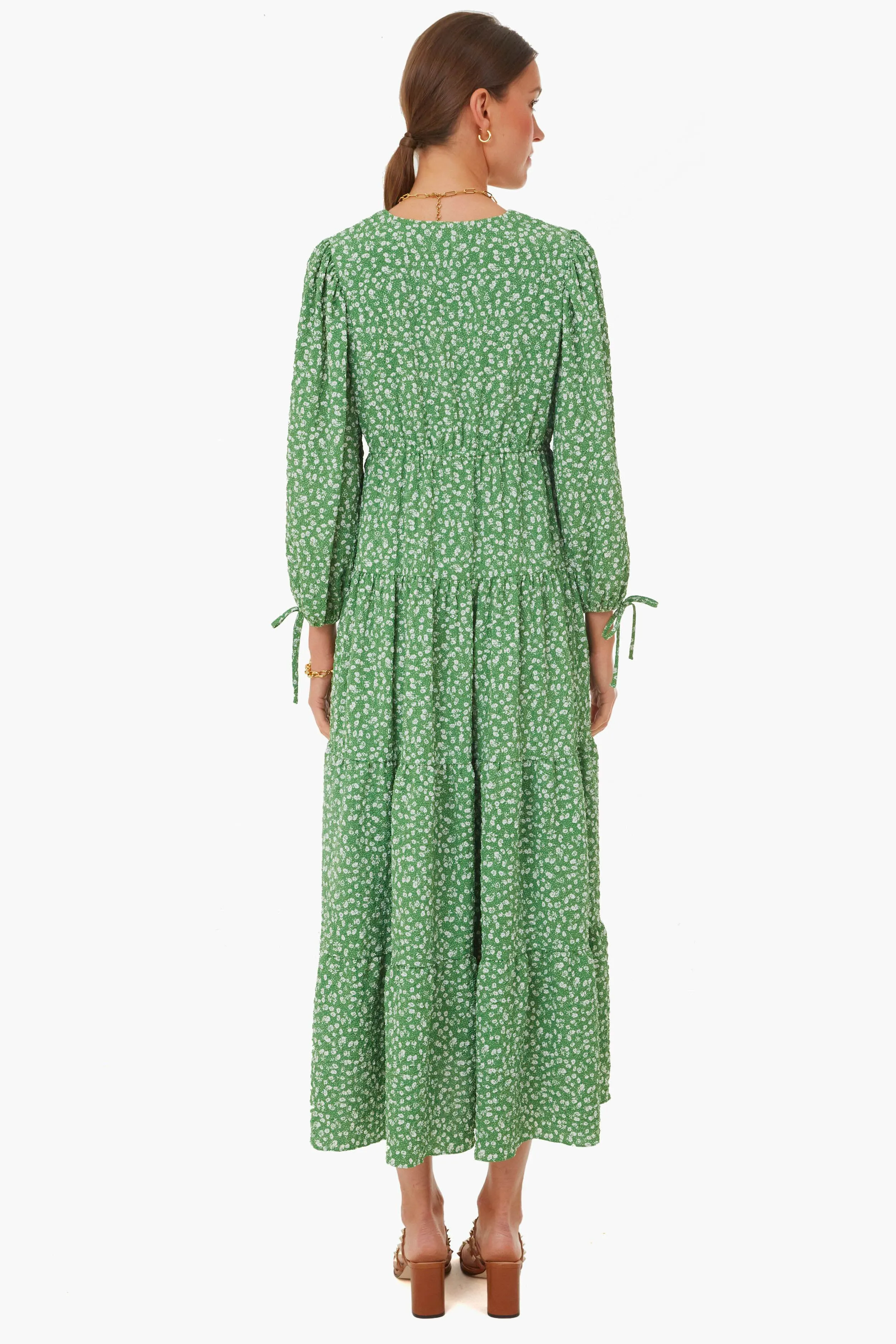 Green Ditsy Floral Mila Midi Dress sold by Tuckernuck product image thumbnail 4