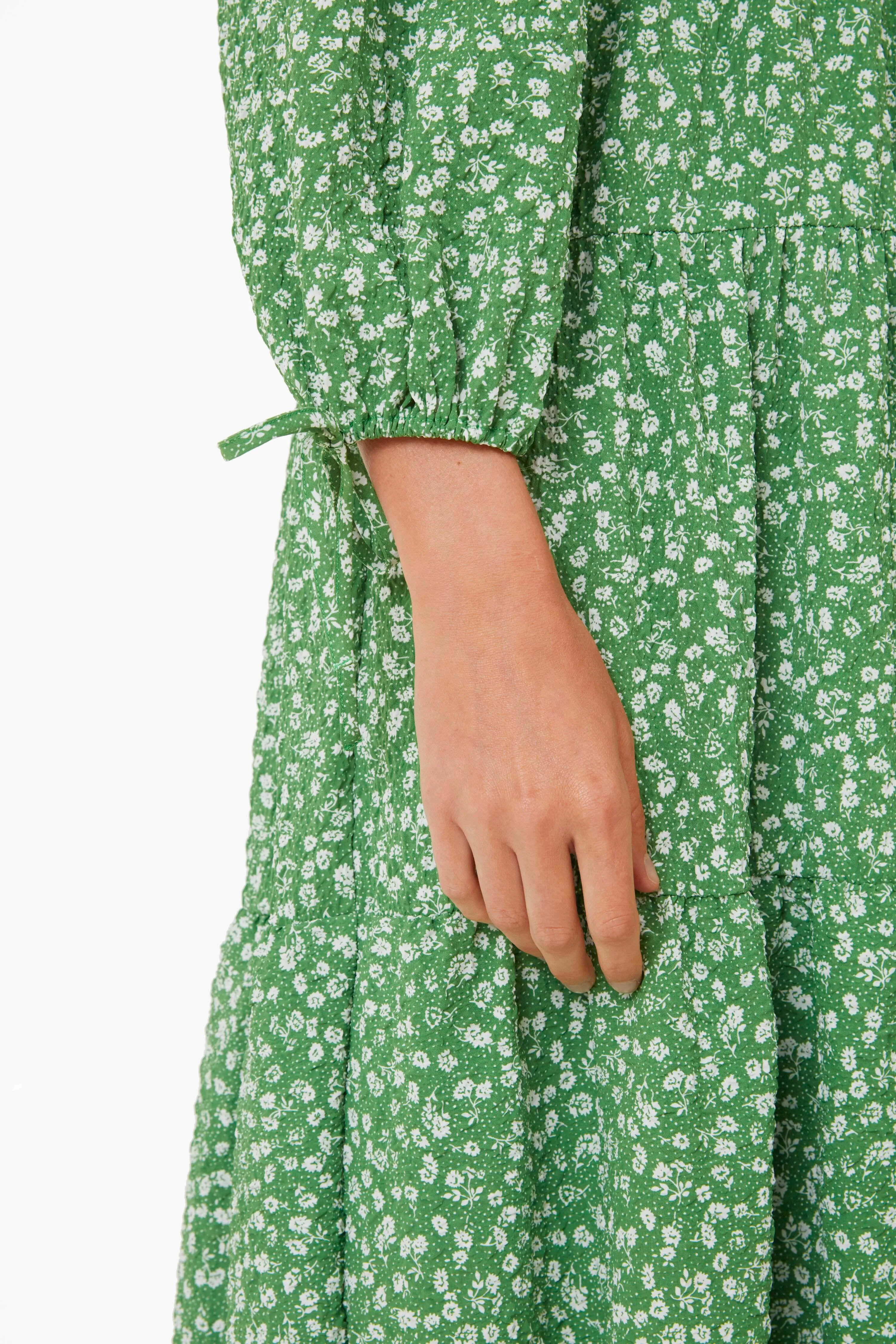 Green Ditsy Floral Mila Midi Dress sold by Tuckernuck product image thumbnail 5