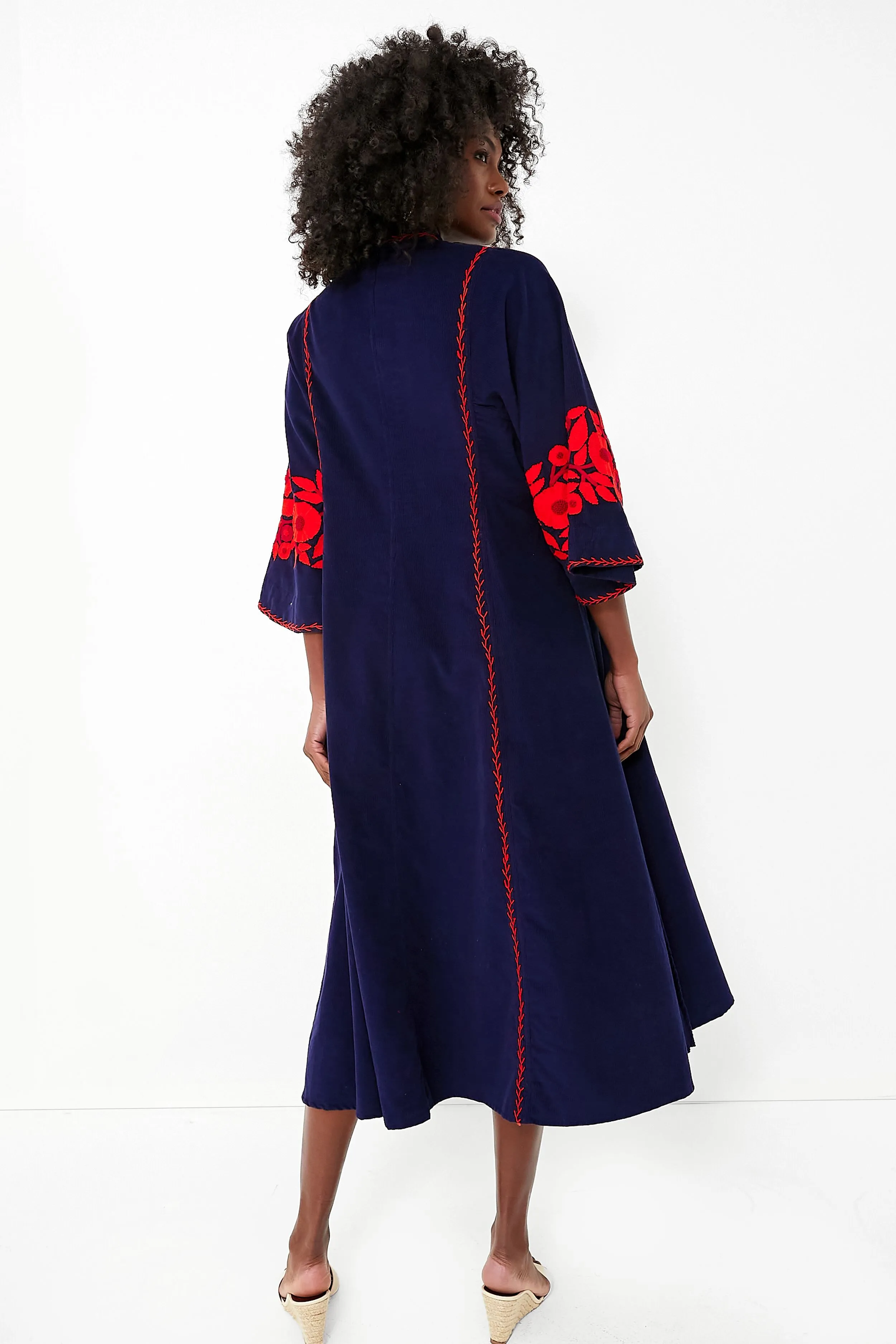 Navy and Red Rachel Midi Dress sold by Tuckernuck product image thumbnail 4
