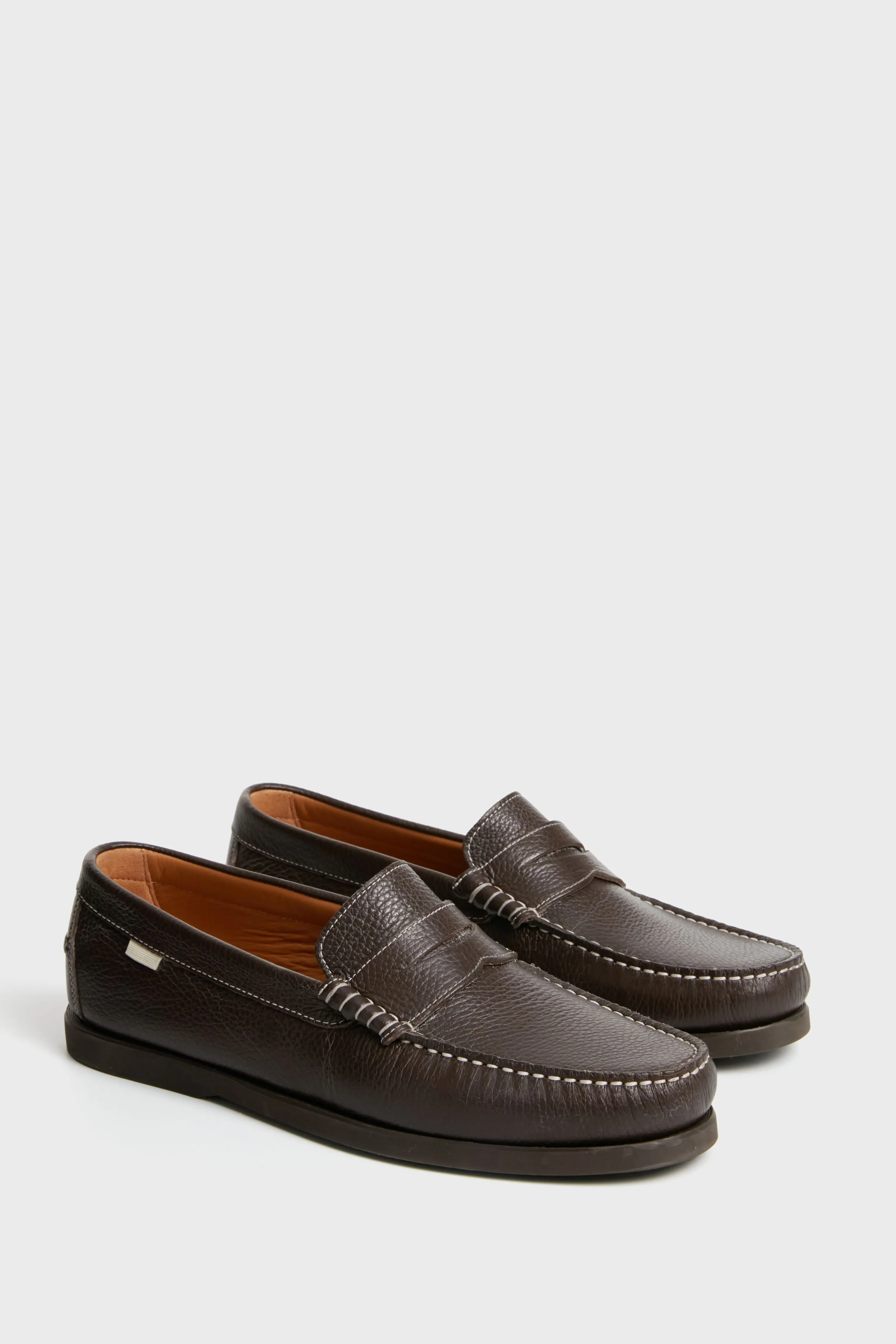 Chocolate Pebbled Penny Loafer sold by Tuckernuck product image thumbnail 4