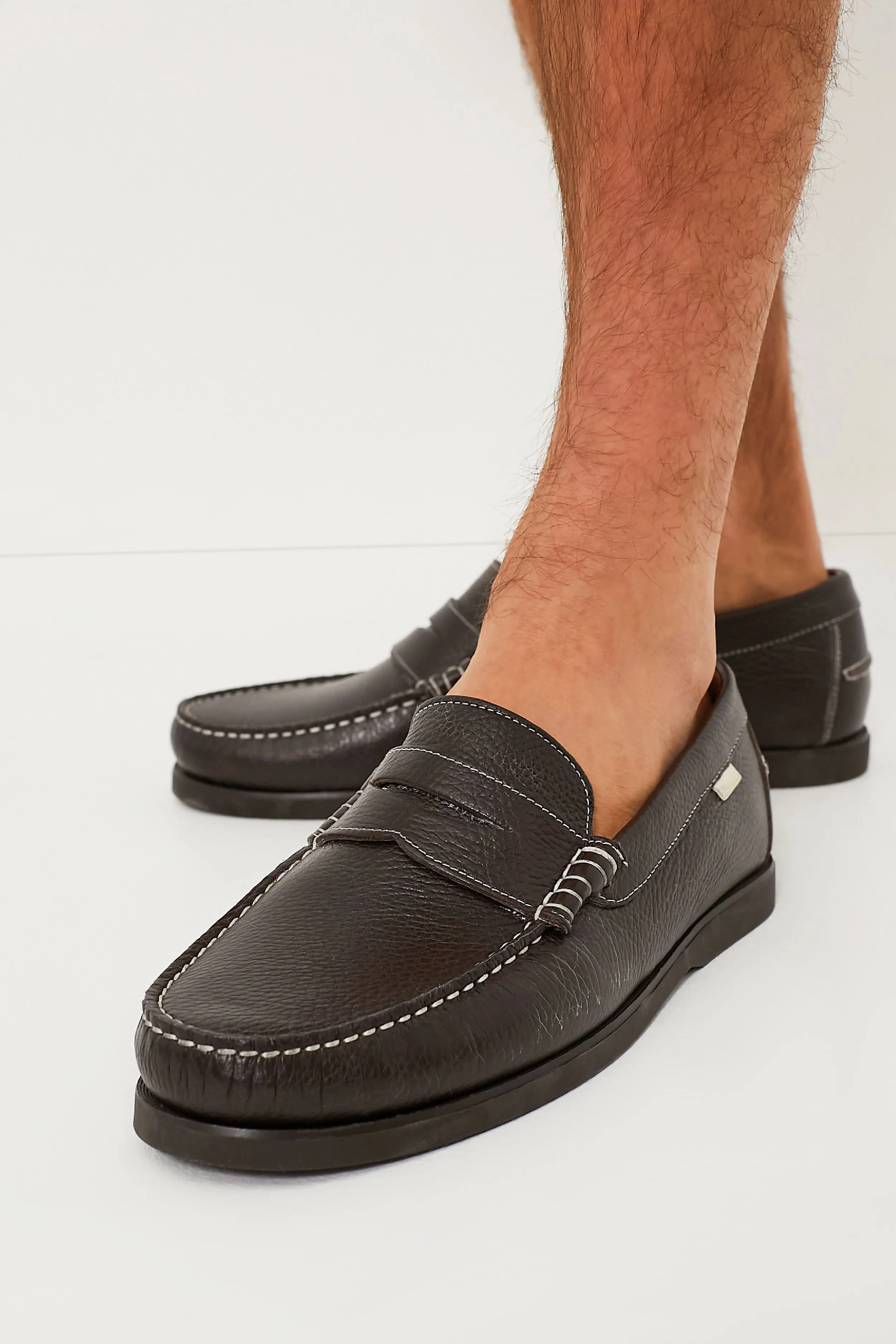 Chocolate Pebbled Penny Loafer sold by Tuckernuck product image thumbnail 2