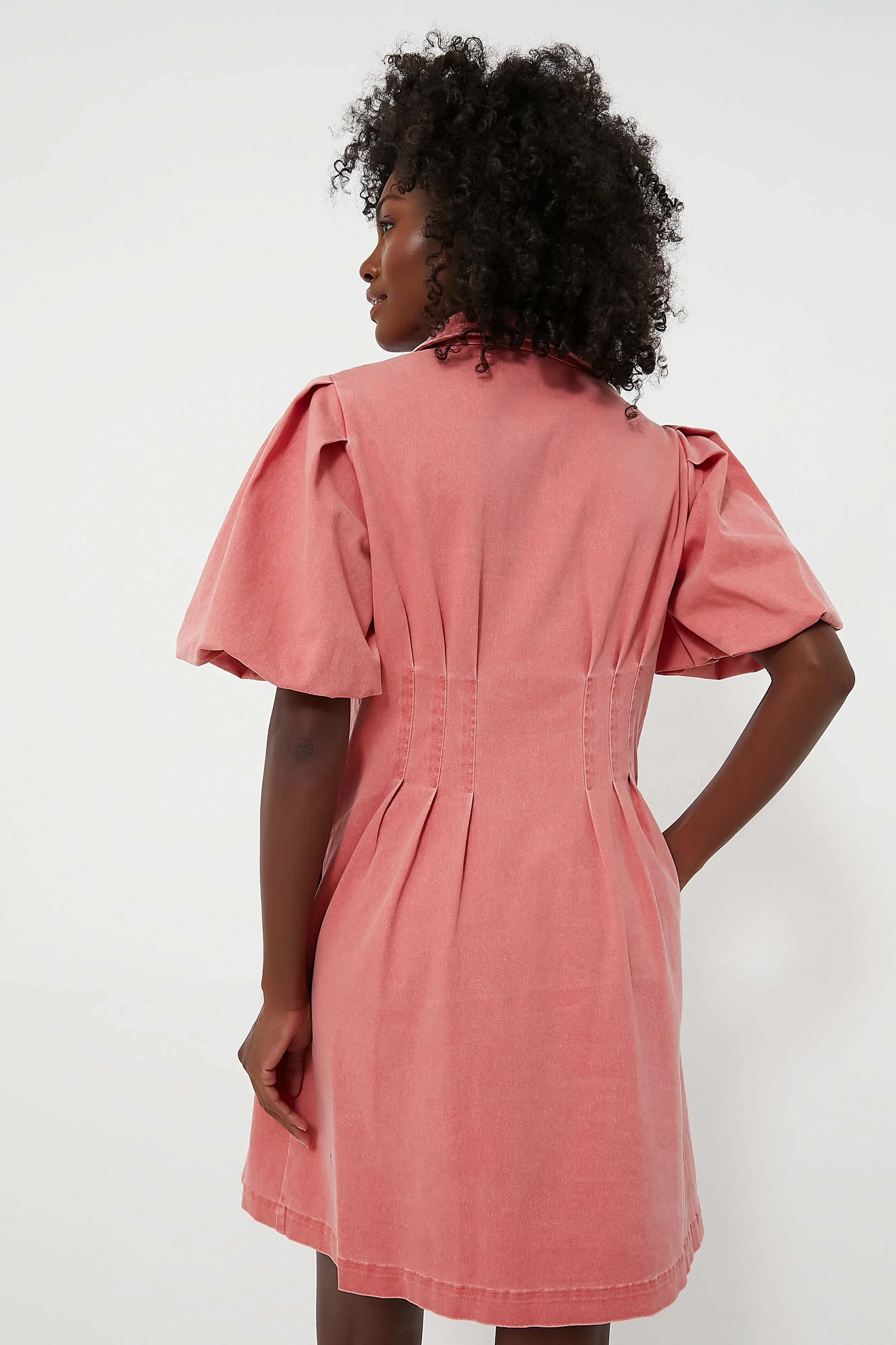 Nantucket Red Stretch Twill Mini Delaney Dress sold by Tuckernuck product image thumbnail 5