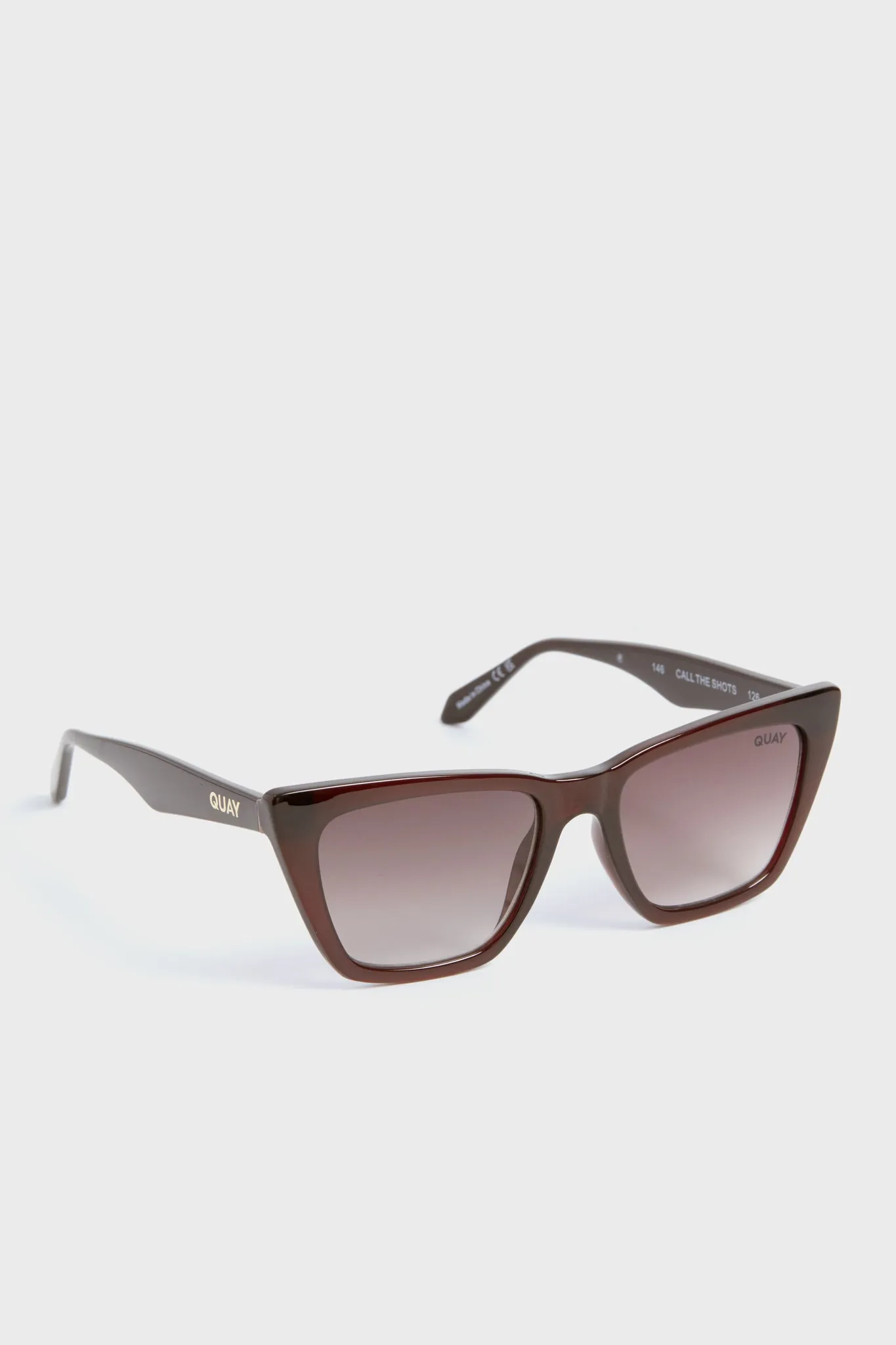 Chocolate Call The Shots Sunglasses sold by Tuckernuck product image thumbnail 4