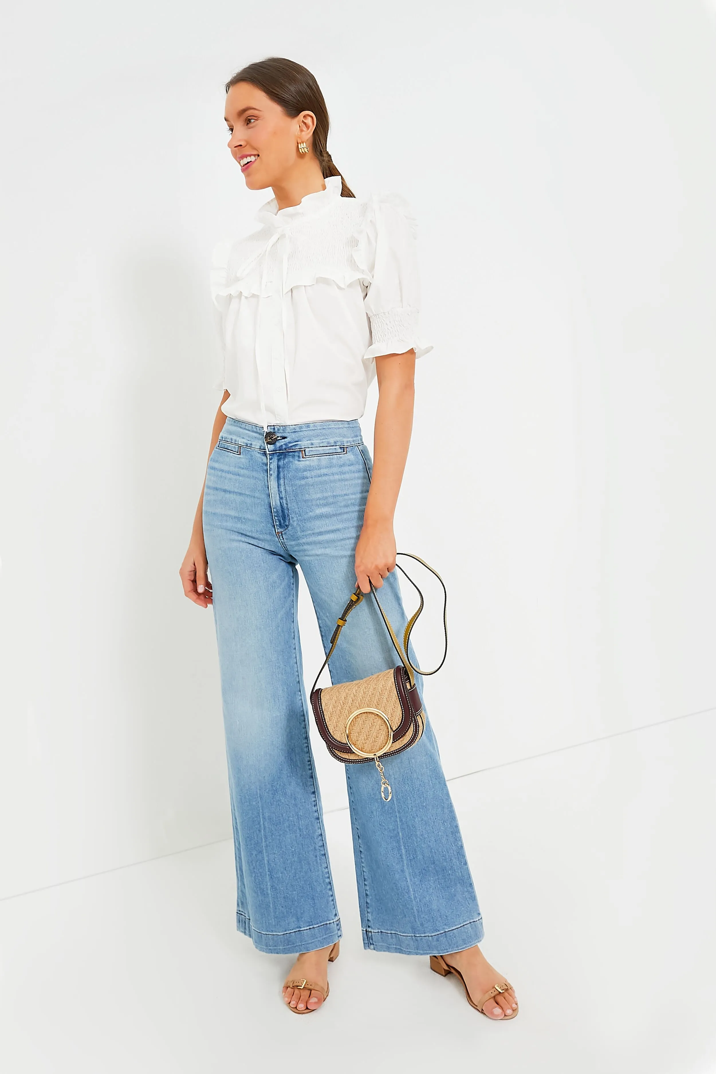 White Nicolette Shirt sold by Tuckernuck product image thumbnail 2