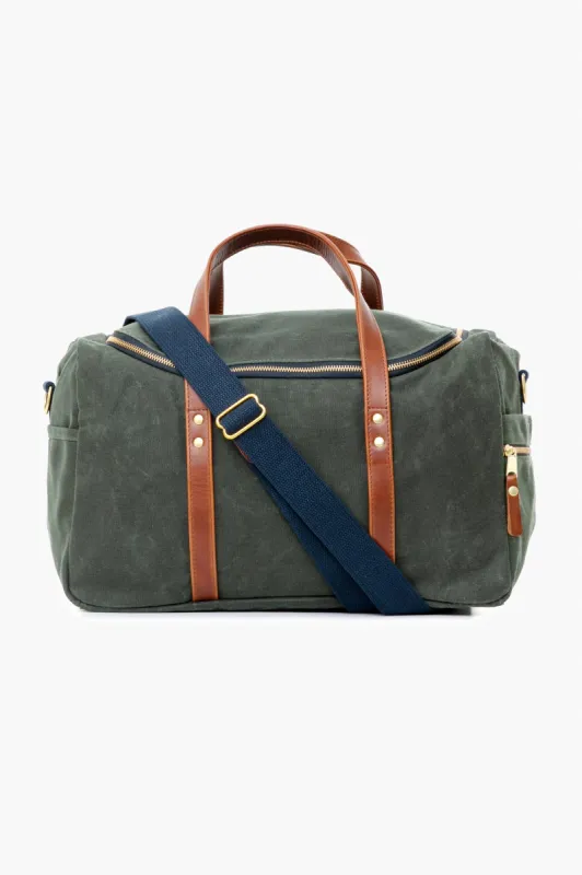 Hunter Green Waxed Canvas Heritage Commuter Duffel sold by Tuckernuck