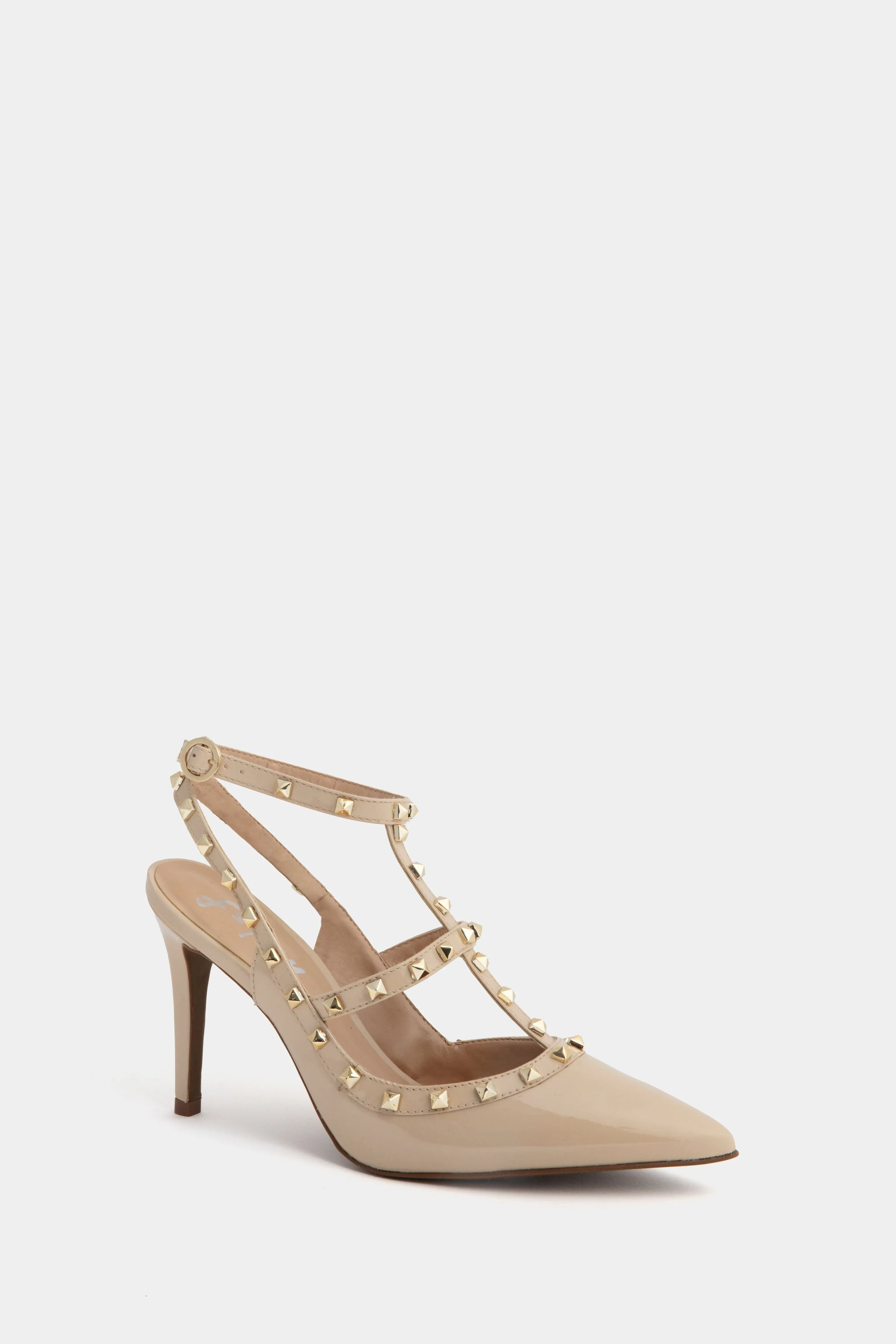 Nude Elodie Studded Heels sold by Tuckernuck