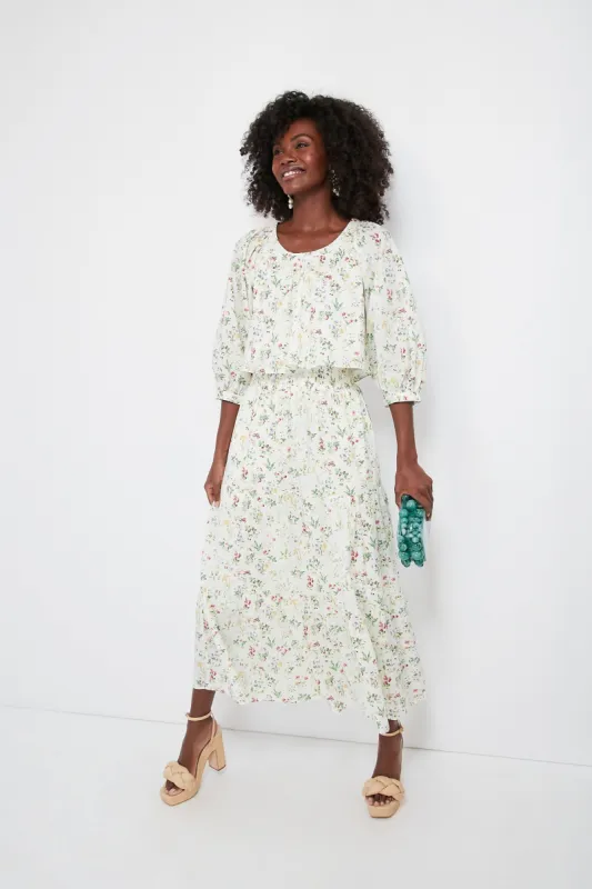 Pastel Bouquet Floral Crop Ruthie Blouse sold by Tuckernuck