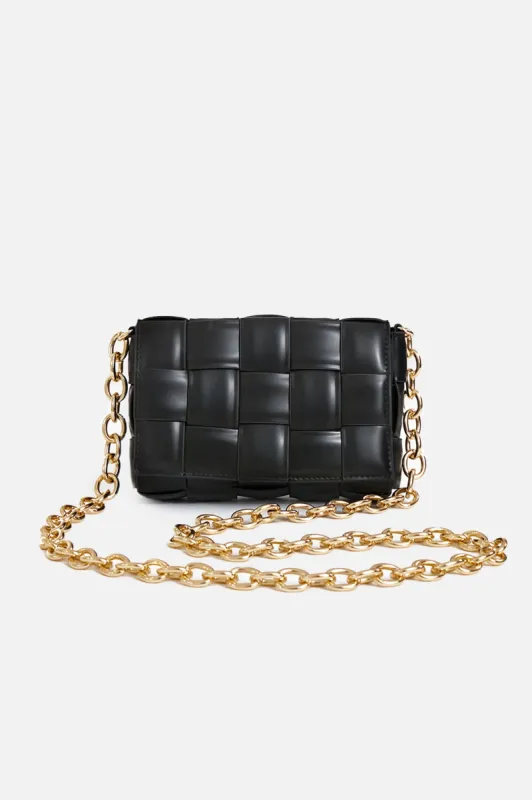 Black Holden Woven Bag sold by Tuckernuck