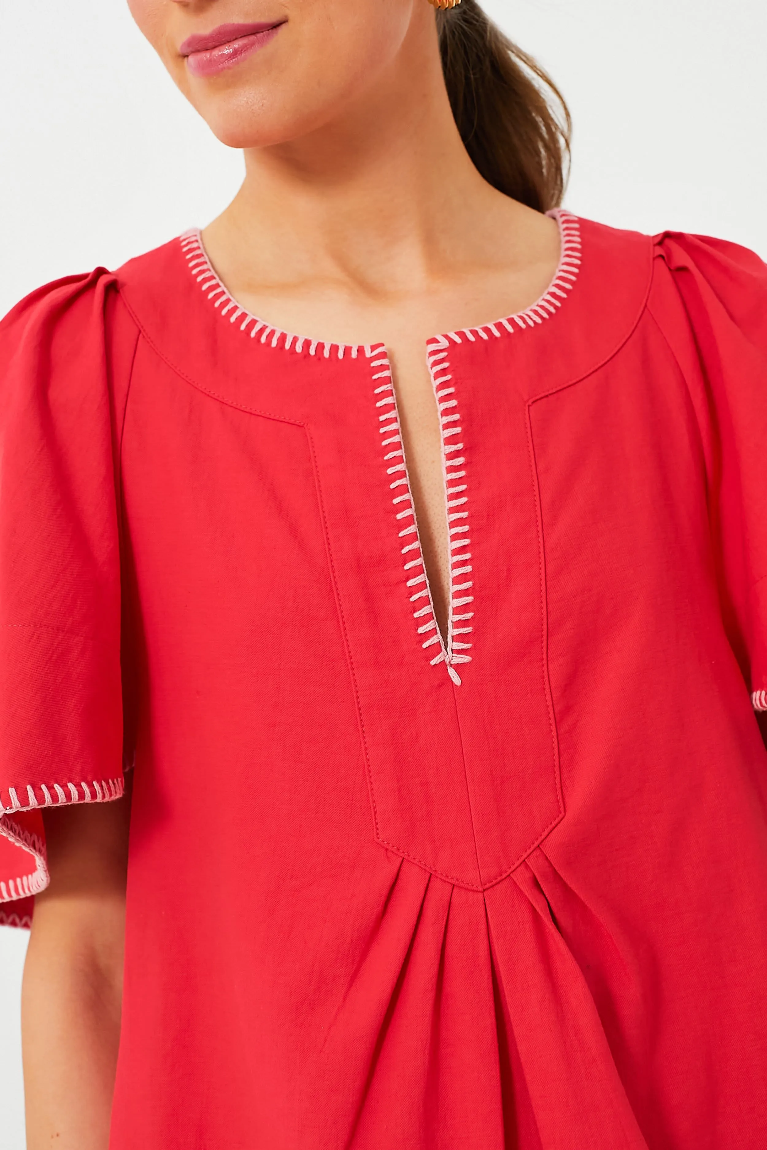 Poppy Stitch Finley Flutter Sleeve Dress sold by Tuckernuck product image thumbnail 5