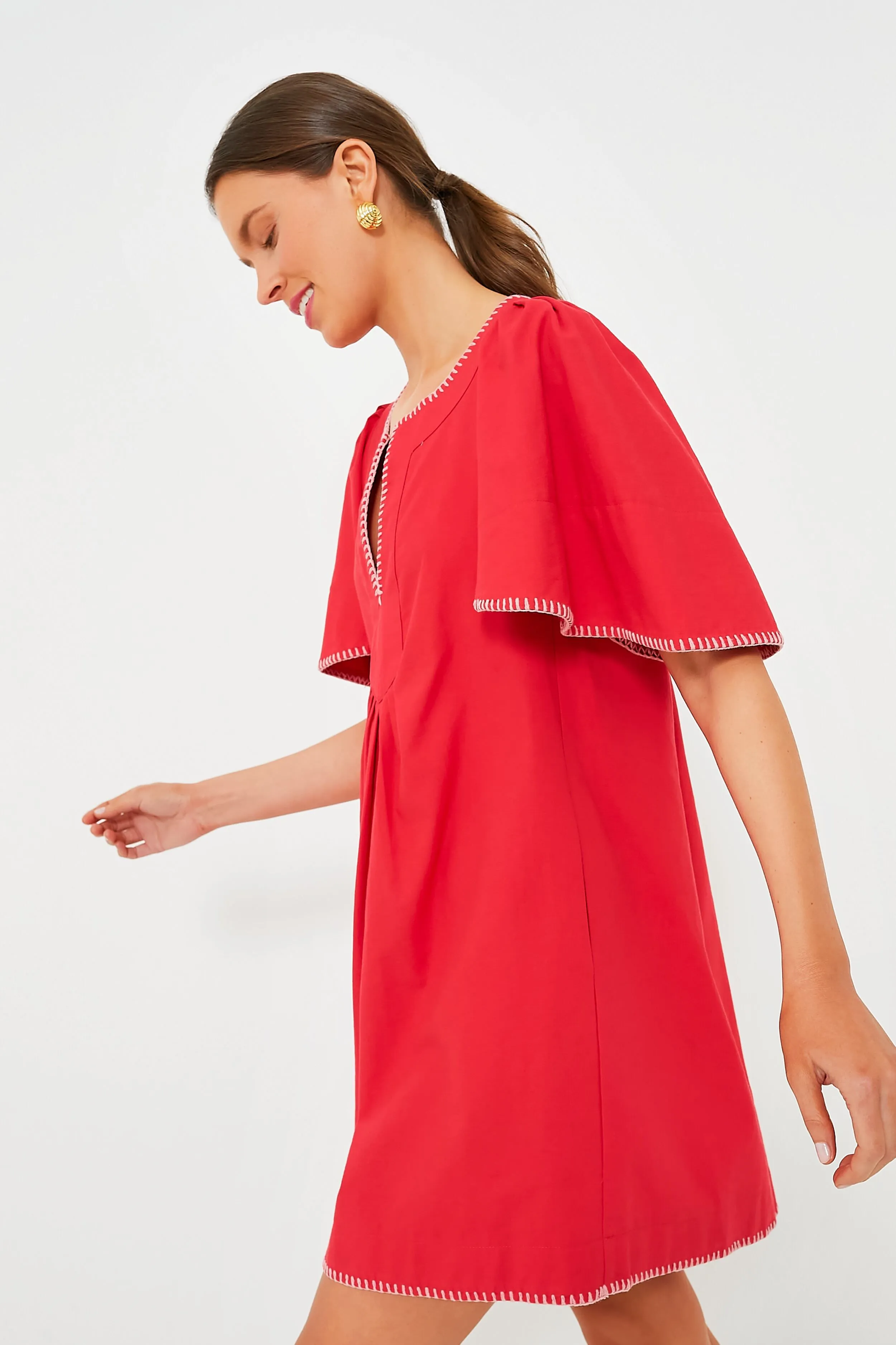 Poppy Stitch Finley Flutter Sleeve Dress sold by Tuckernuck product image thumbnail 3