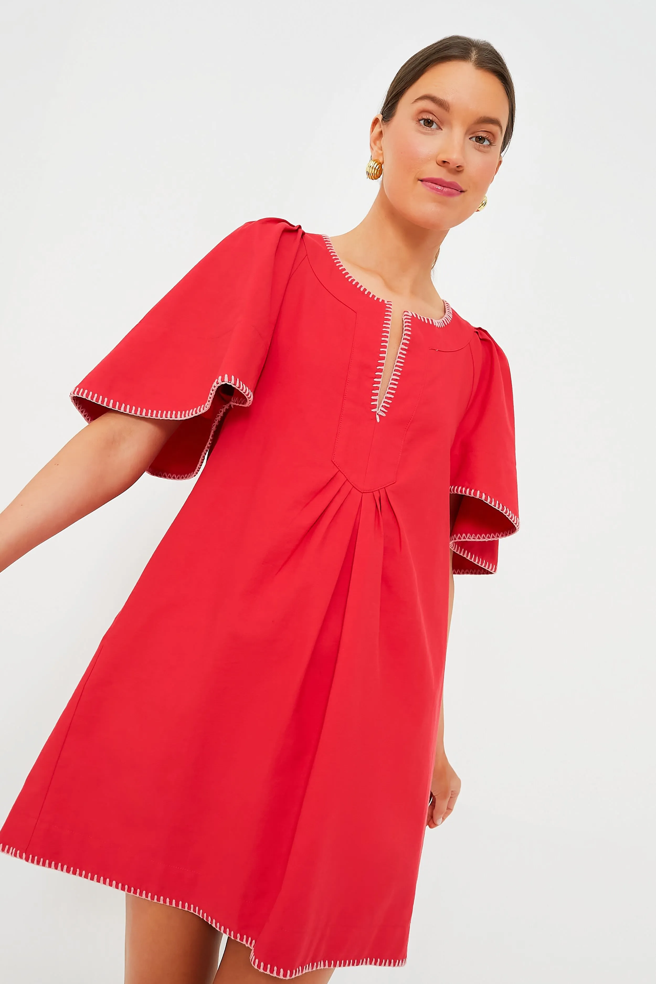 Poppy Stitch Finley Flutter Sleeve Dress sold by Tuckernuck