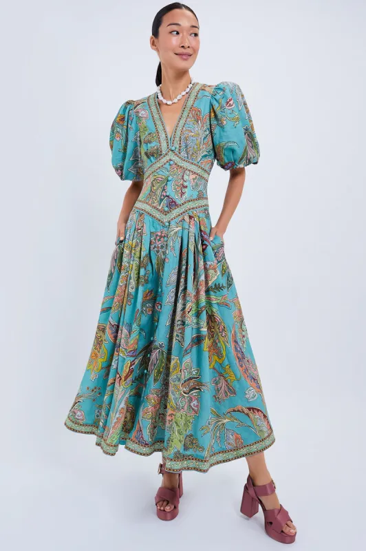 Blue Franca Midi Dress sold by Tuckernuck