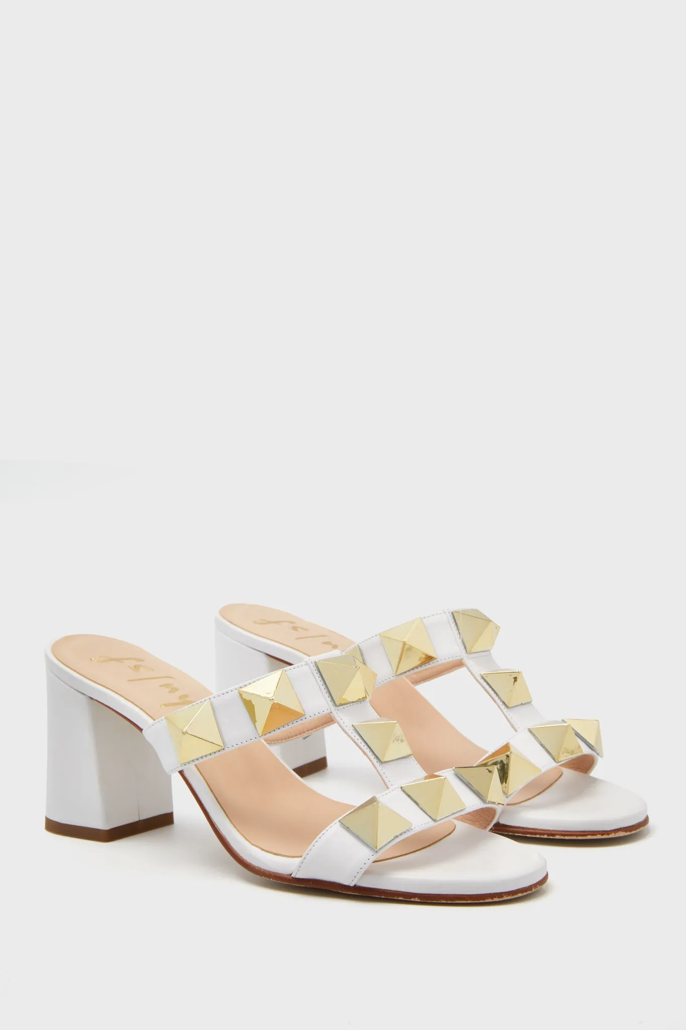 Studded White Adel Heels sold by Tuckernuck product image thumbnail 3