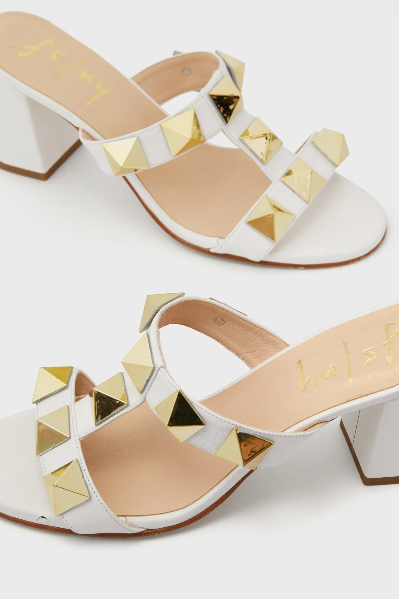 Studded White Adel Heels sold by Tuckernuck product image thumbnail 4