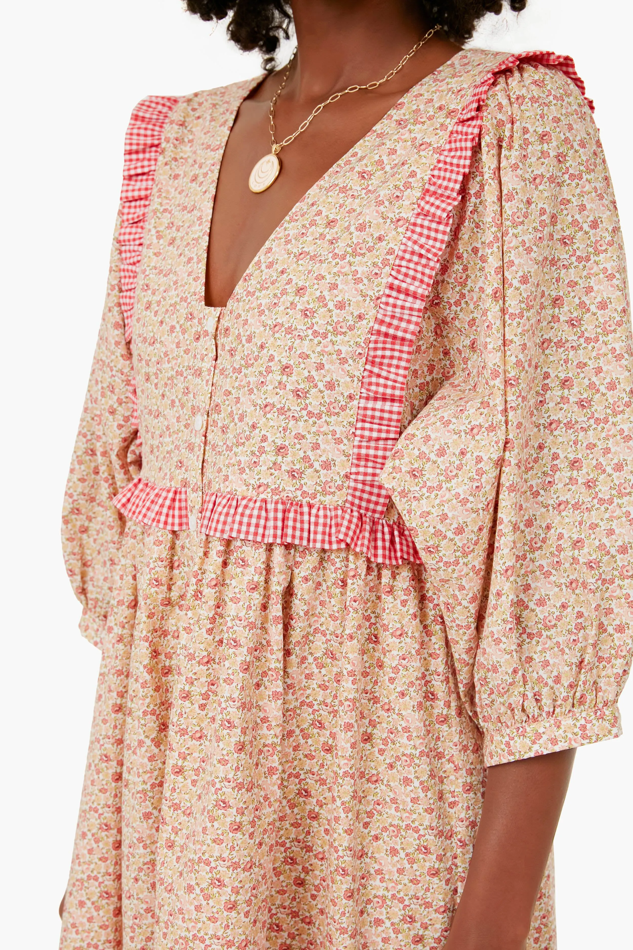 Multi Floral Mia Dress sold by Tuckernuck product image thumbnail 5