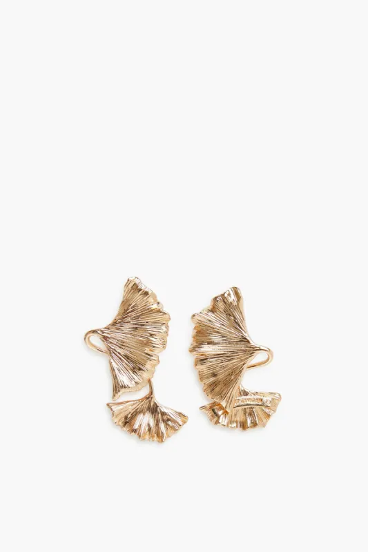 Gold Gingko Earrings sold by Tuckernuck