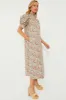 Red Floral Ruffle Collar Louisa Maxi Dress sold by Tuckernuck