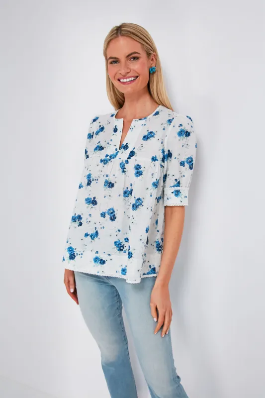 Seabrook Blooms Rosalyn Blouse sold by Tuckernuck