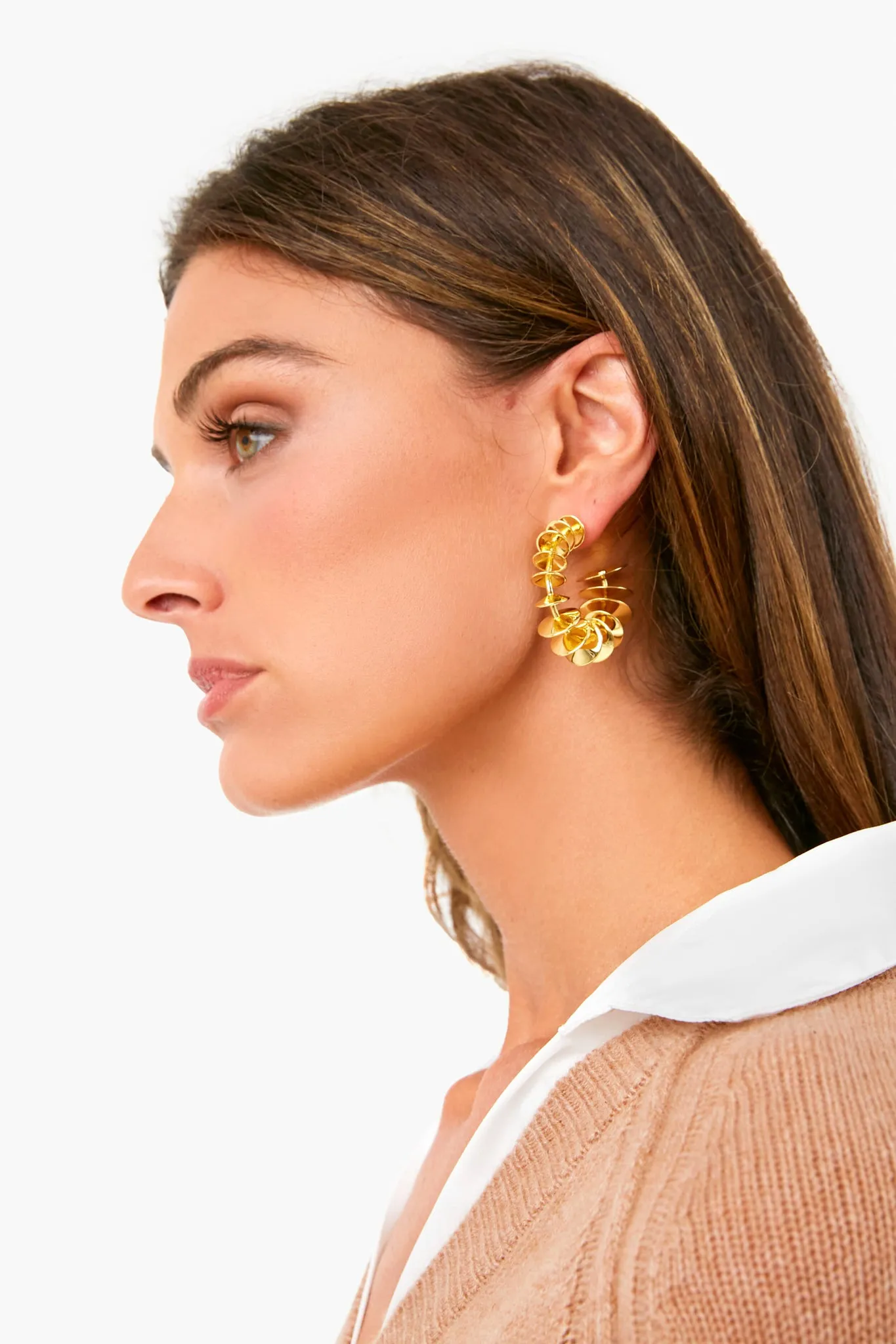 Gold Hera Mini Earrings sold by Tuckernuck product image thumbnail 2