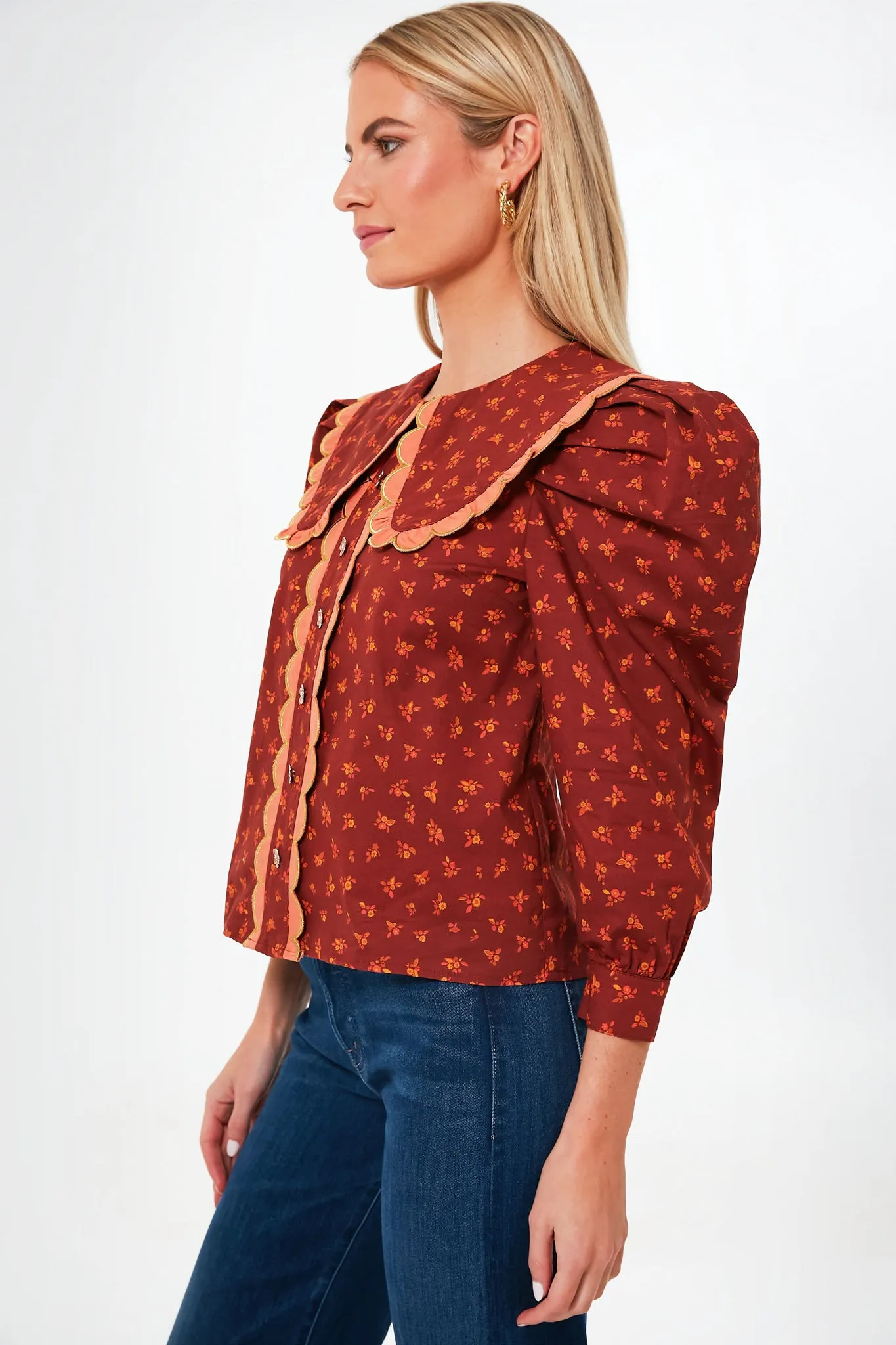 Rust Denali Blouse sold by Tuckernuck product image thumbnail 3