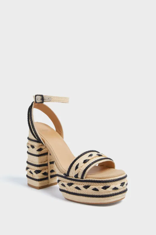 Natural Raffia Flas Heels sold by Tuckernuck