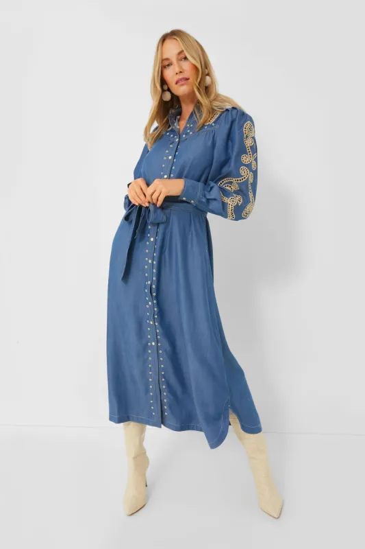 Denim Luna Dress sold by Tuckernuck