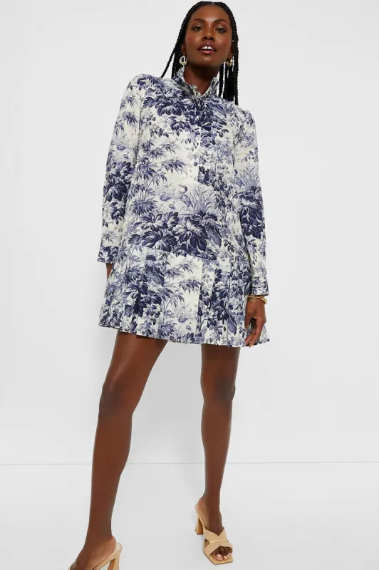 Navy Blue Toile Tate Dress sold by Tuckernuck