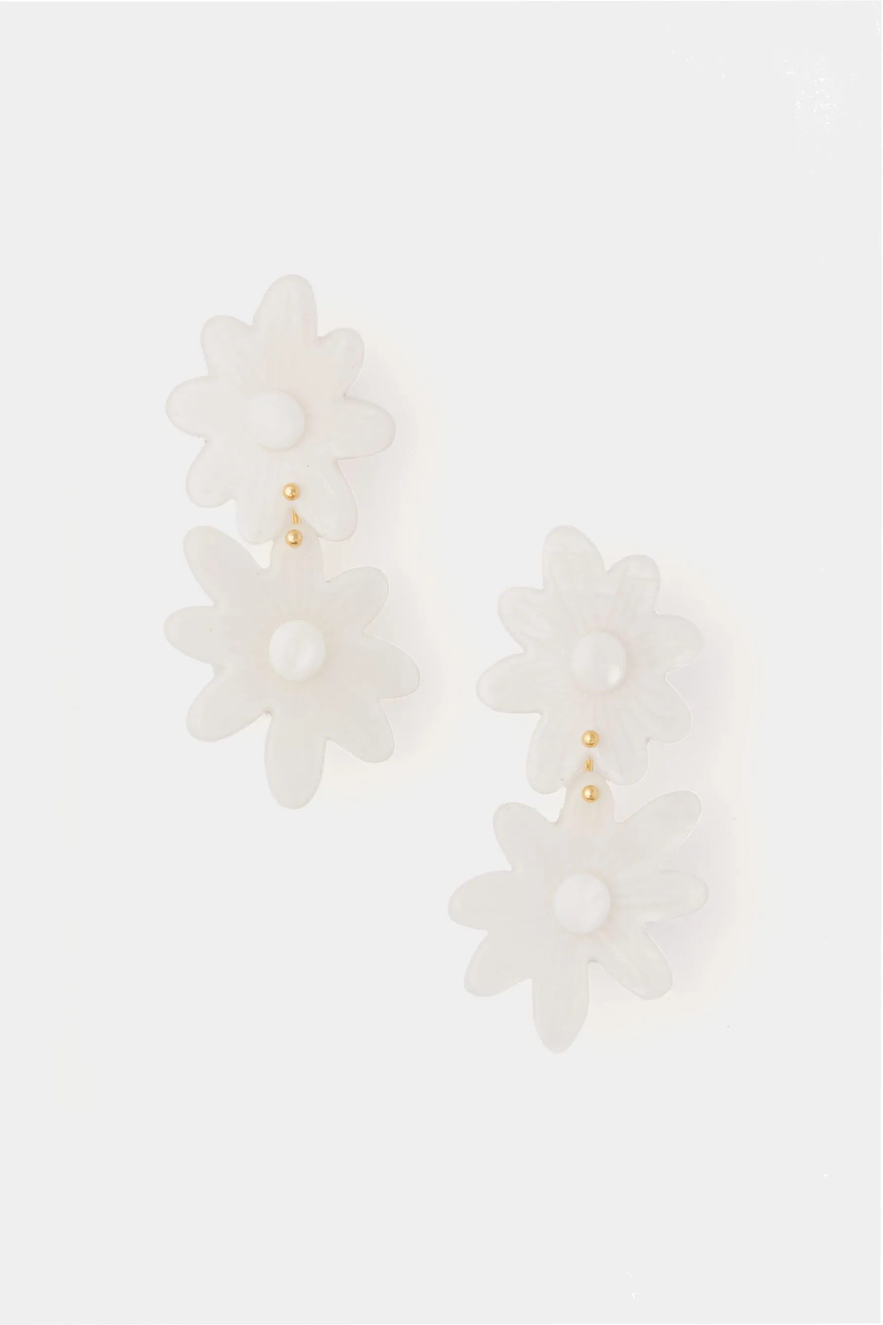 Mother of Pearl Daisy Earrings sold by Tuckernuck