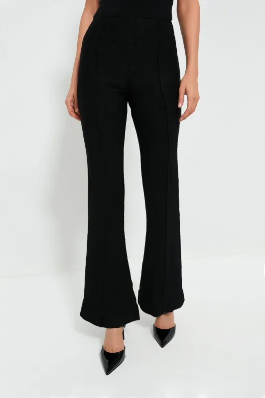 Black Viscose Stretch Crepe Flared Pants sold by Tuckernuck