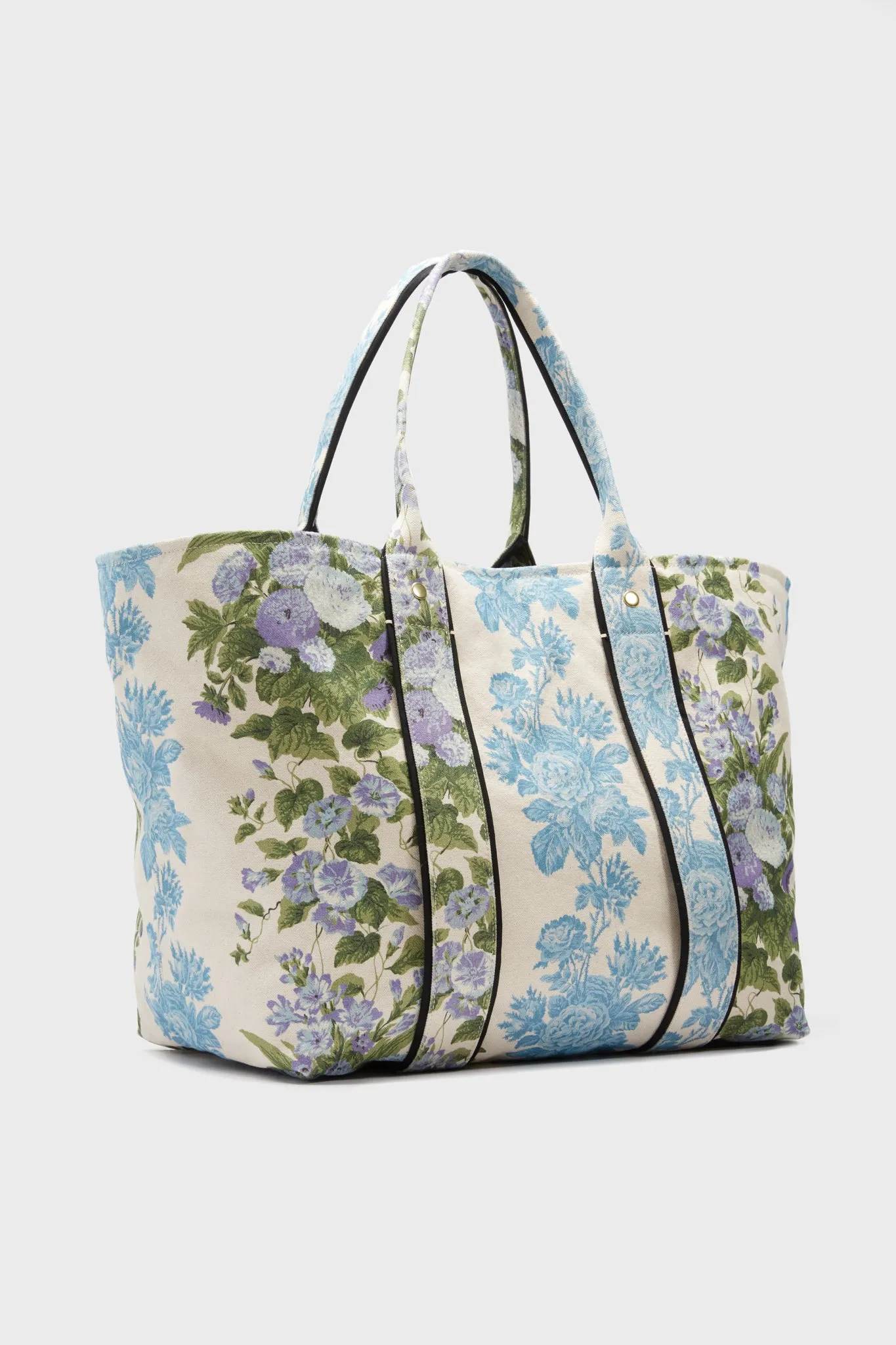 Blue Floral Stripe Giant Trop Avion sold by Tuckernuck product image thumbnail 5