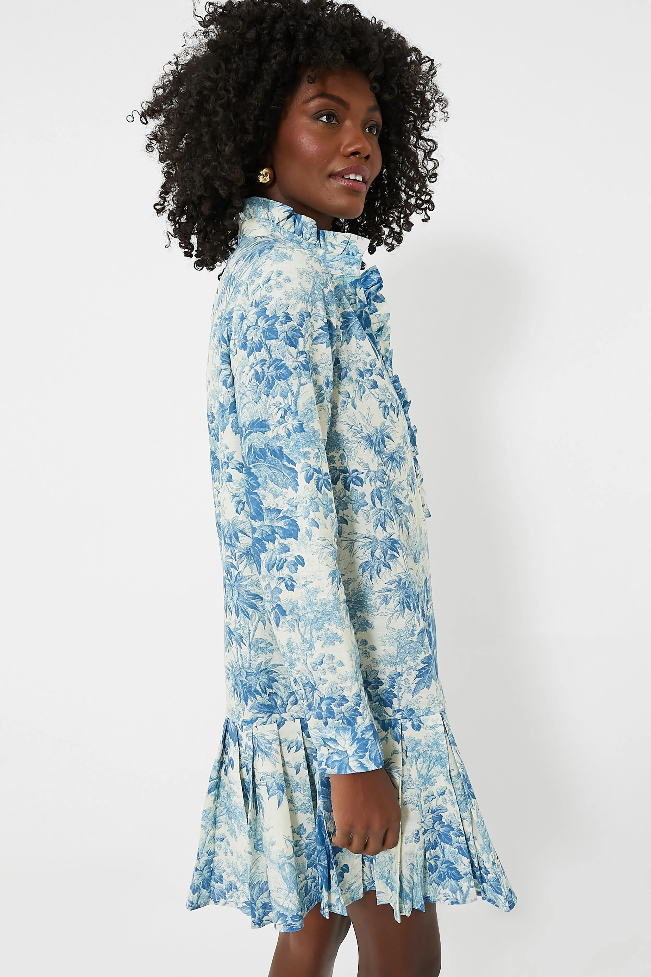 Misty Blue Toile Tate Dress sold by Tuckernuck product image thumbnail 3