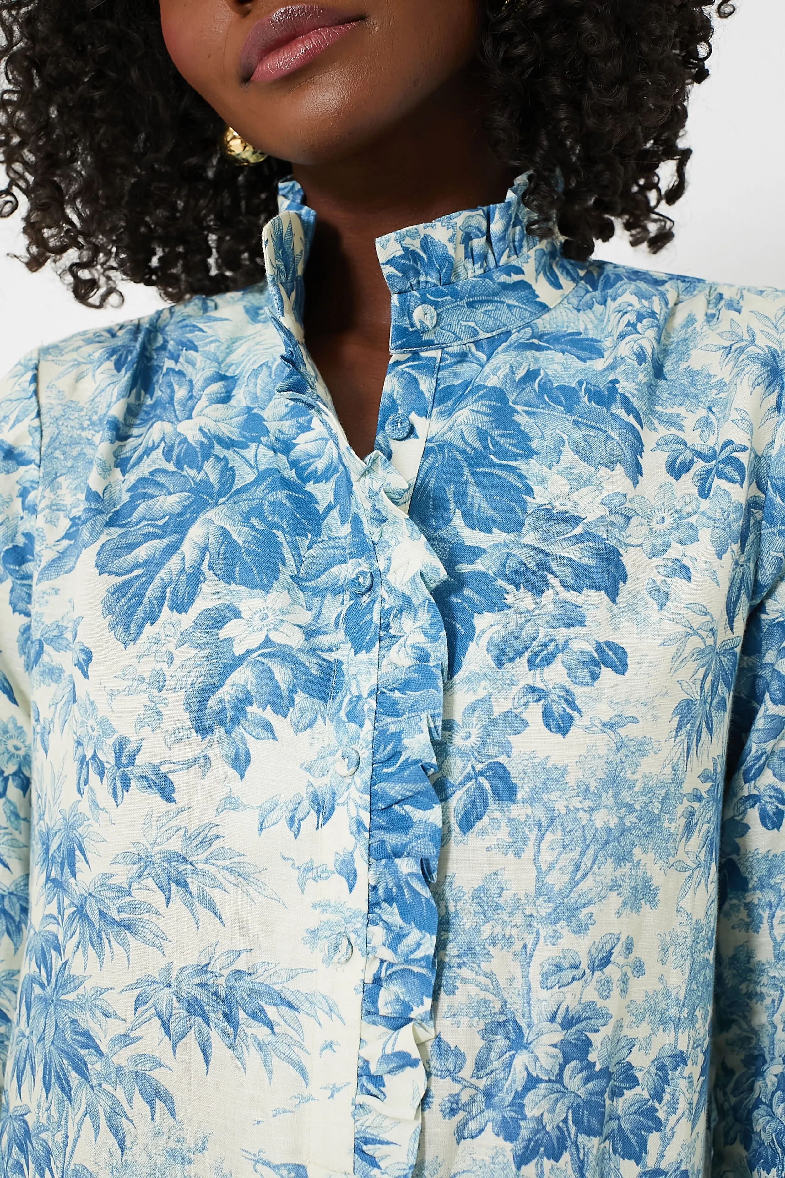 Misty Blue Toile Tate Dress sold by Tuckernuck product image thumbnail 5