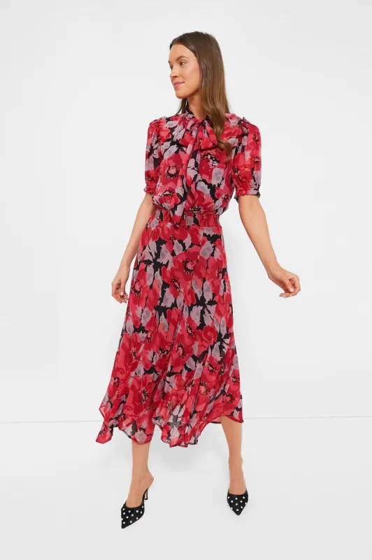 Fall Poppy Printed Irne Dress sold by Tuckernuck