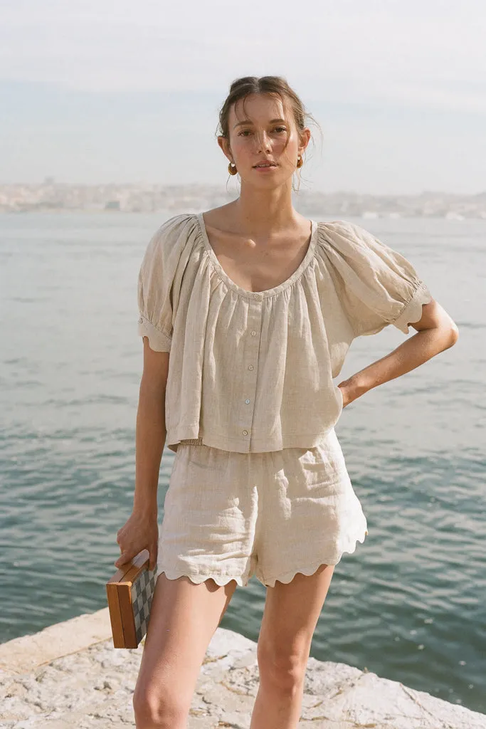 Natural Linen Tully Top sold by Tuckernuck product image thumbnail 2