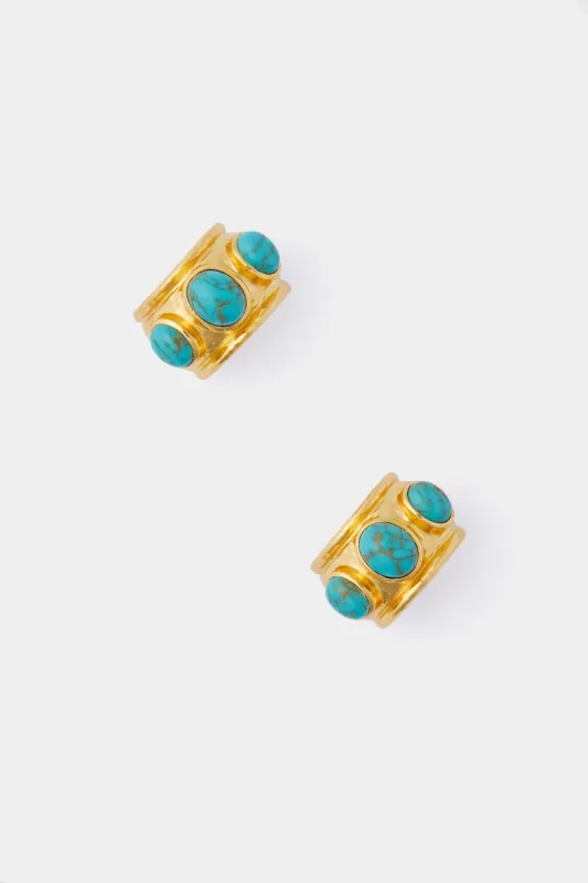 Golden Turquoise Nova Earrings sold by Tuckernuck