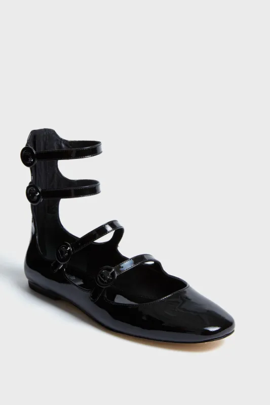 Black Patent Alexa Flats sold by Tuckernuck