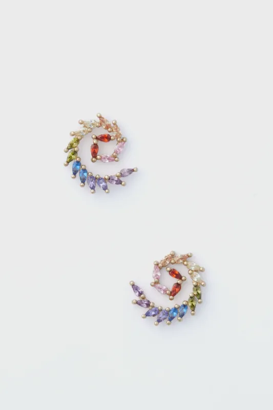Multi Pascal Crystal Earrings made by Mignonne Gavigan