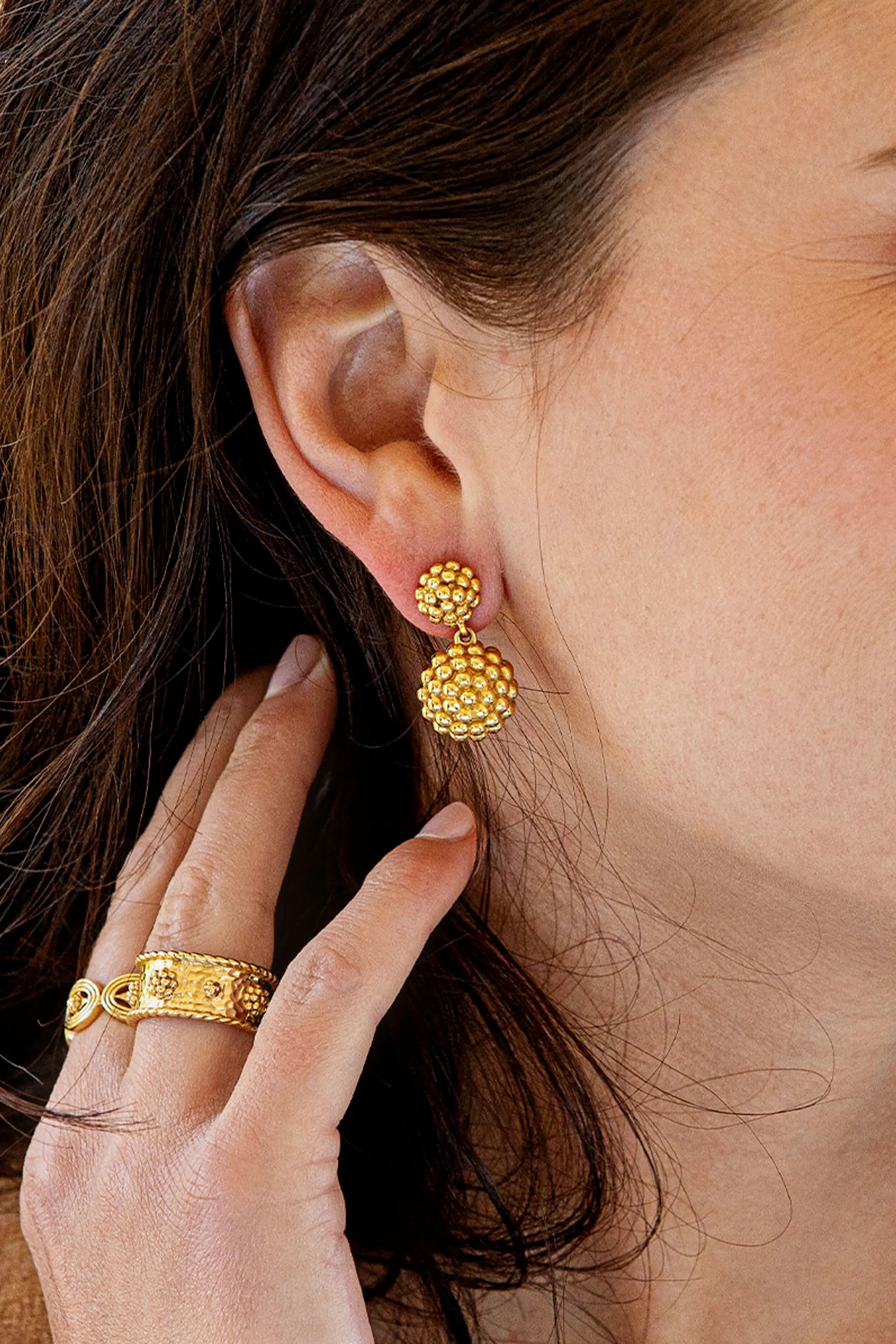 Berry Double Drop Earrings sold by Tuckernuck product image thumbnail 2